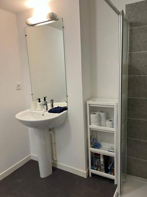 Appartement F2 De Haut Standing En Hypercentre Avec Jardin Prive A 270 M De La Gare De Mantes ! Kültér fotó